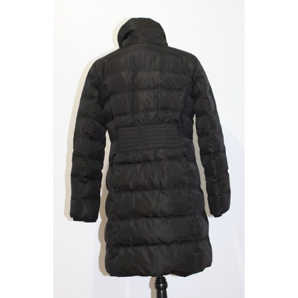 Michael Kors Long Down Black Puffer Parka Coat Women’s L - Picture 3 of 14